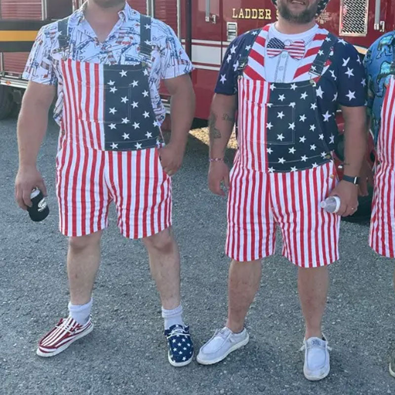 American Flag Overalls