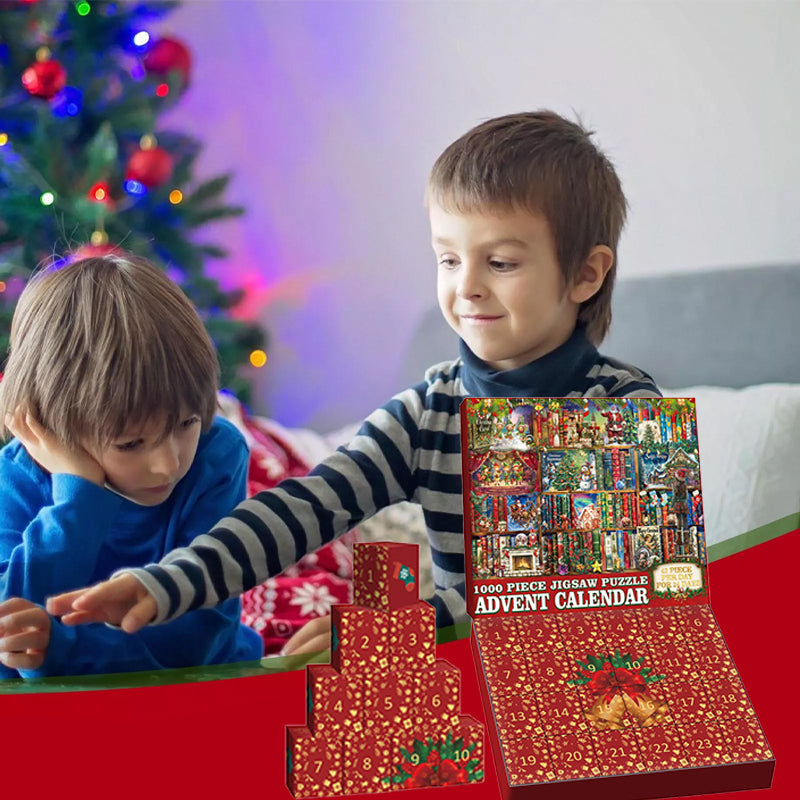 Christmas Scavenger Hunt Advent Calendar Jigsaw Puzzle 1000 Pieces