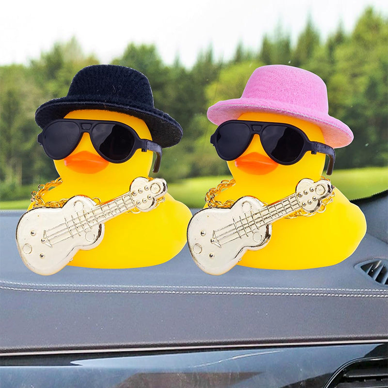 FUN RUBBER DUCK DASHBOARD DECORATION, 15 pcs