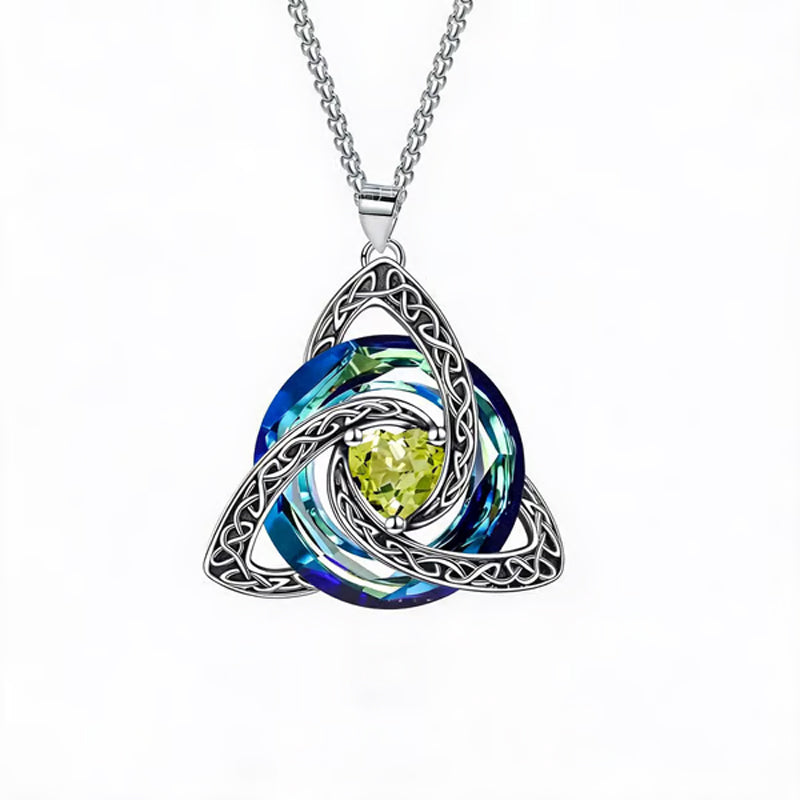 12-Month Celtic Birthstone Necklace