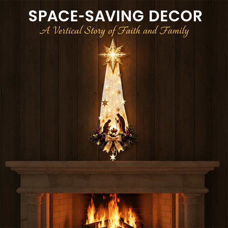 Lighted Star Wall Decor Christmas Decoration