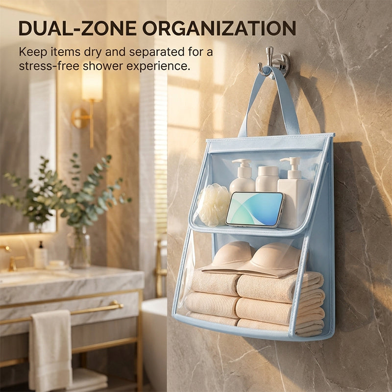 Waterproof bathroom garment bag