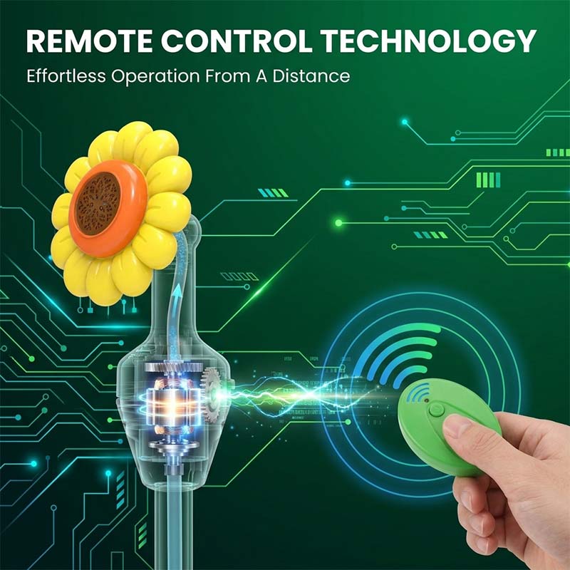 Sunflower Bubble Machine with Remote Control