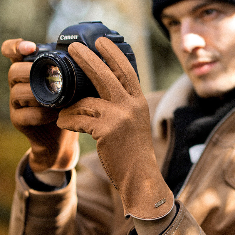Cold-proof Suede Gloves