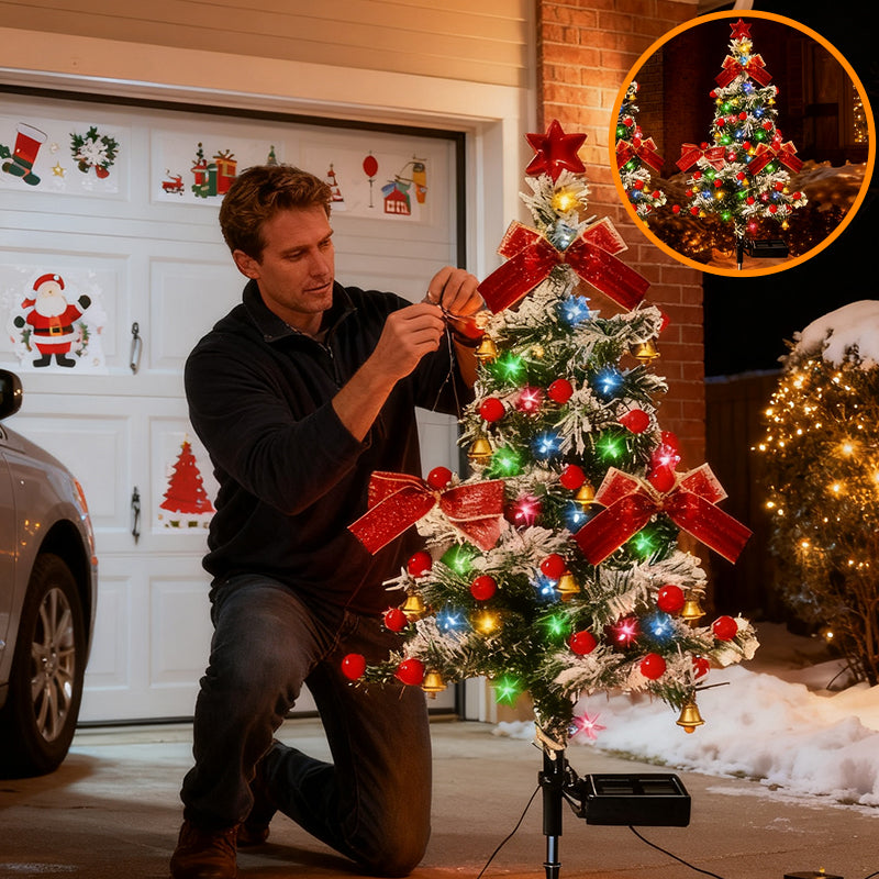 Bowknot Christmas Tree Ground Stake Light