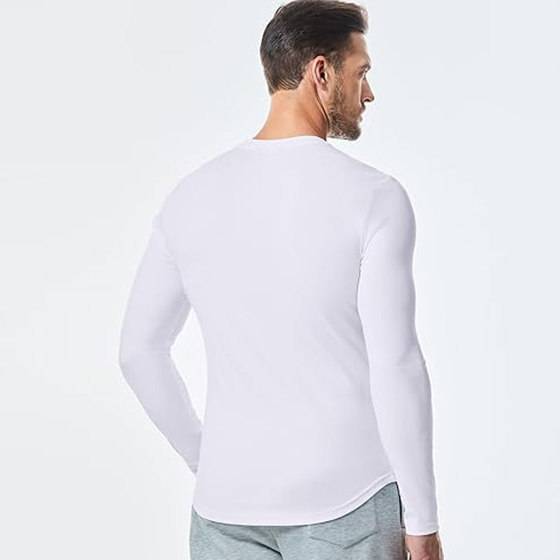 Men's Slim Fit V-Neck Longline Muscle Shirt
