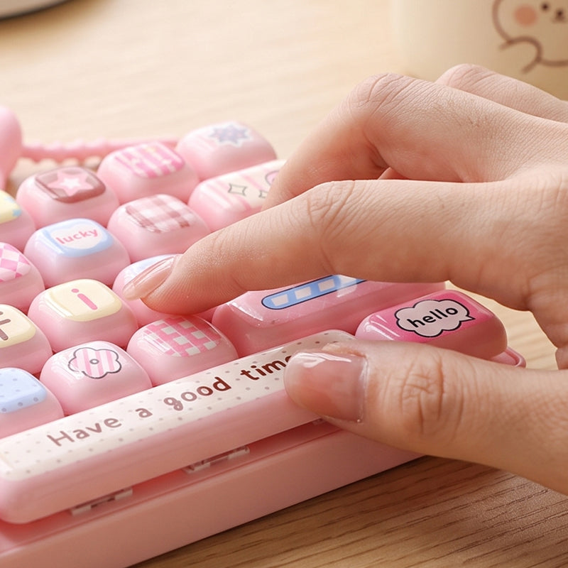 26-Key Keyboard Cute Cartoon Clicky Keyboard Bag Pendant