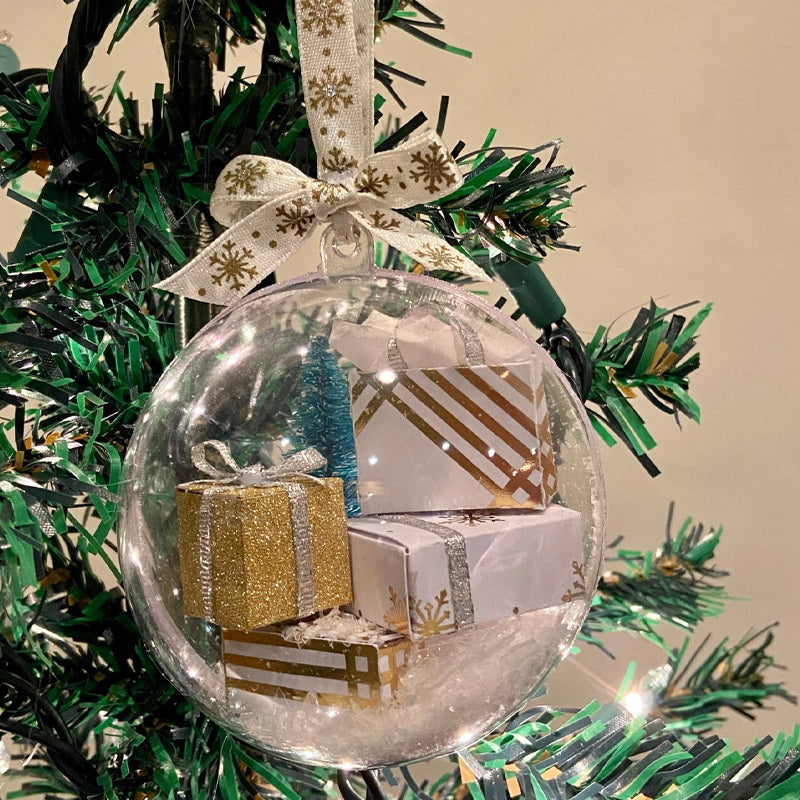 Christmas tree decoration transparent ball