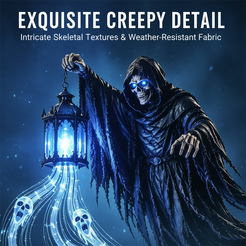 Halloween Reaper Lantern Yard Light