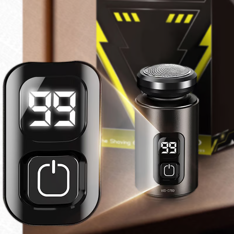 Portable Electric Mini Shaver with Floating Blades