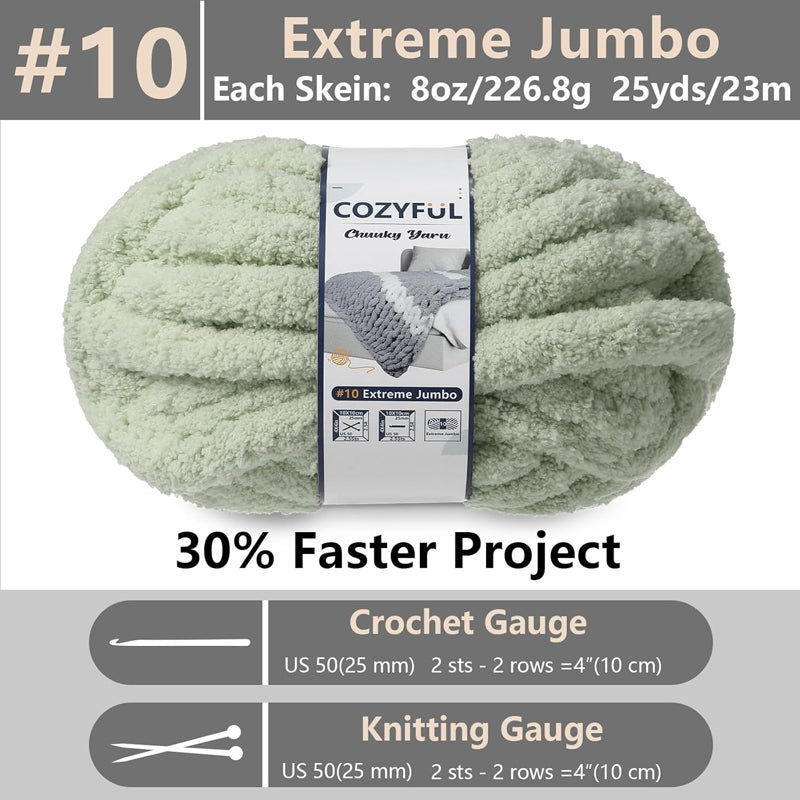 Super Bulky Chunky Knit Blanket Yarns