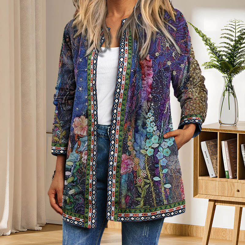 Women's Casual Floral Print Jacket