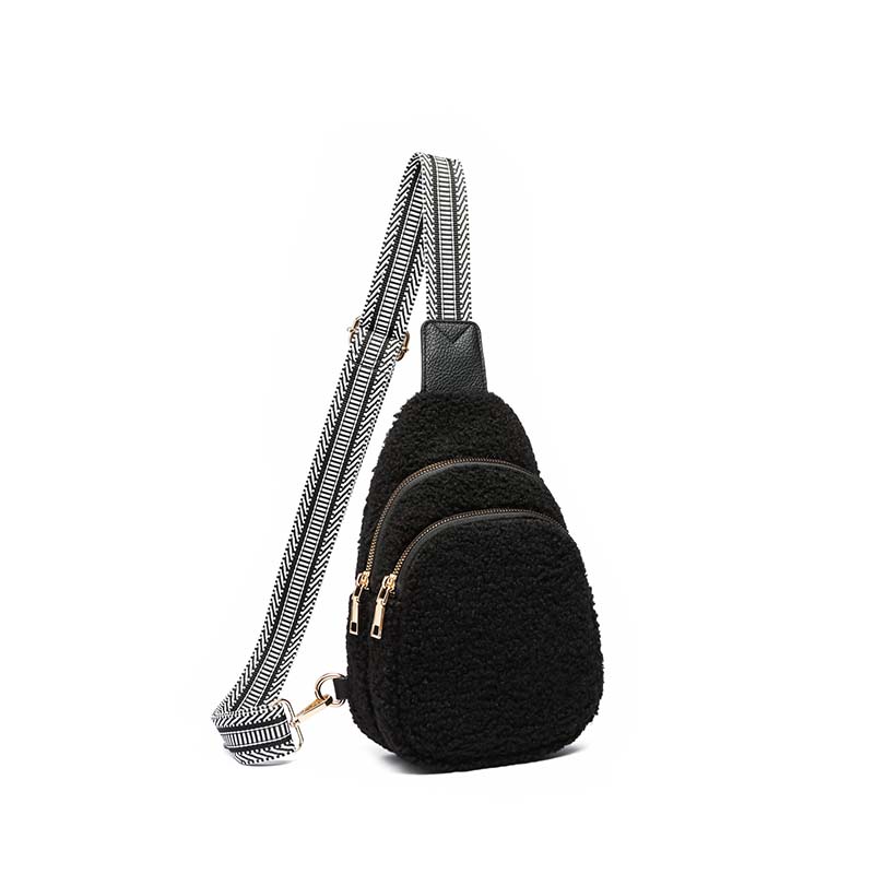 Autumn and winter plush messenger bag