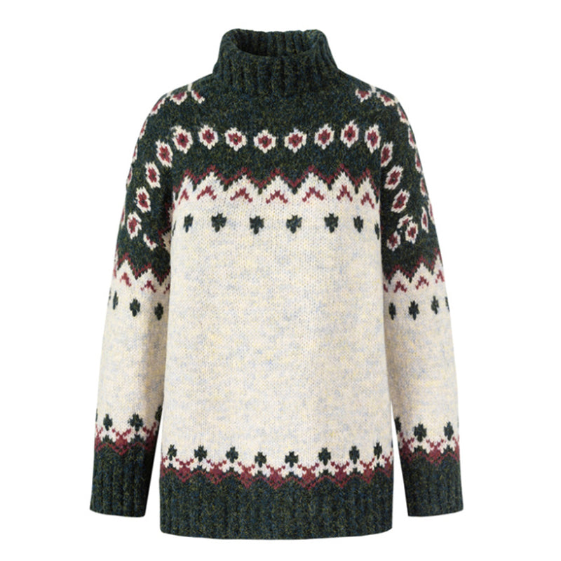 Christmas Jacquard Pullover Sweater