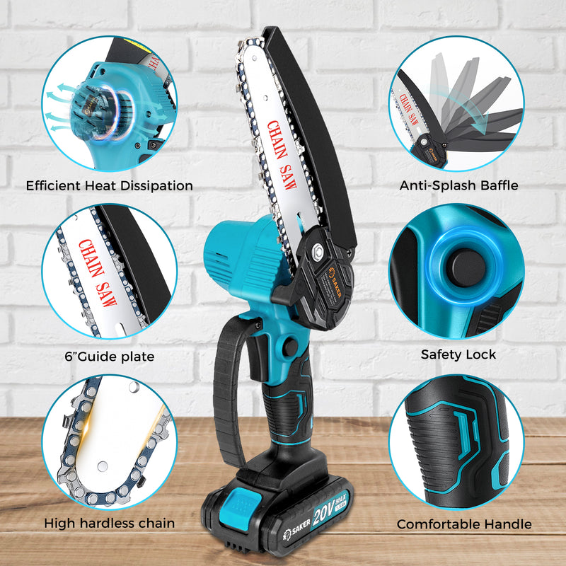 Electric Cordless Chainsaw for Tree Branches