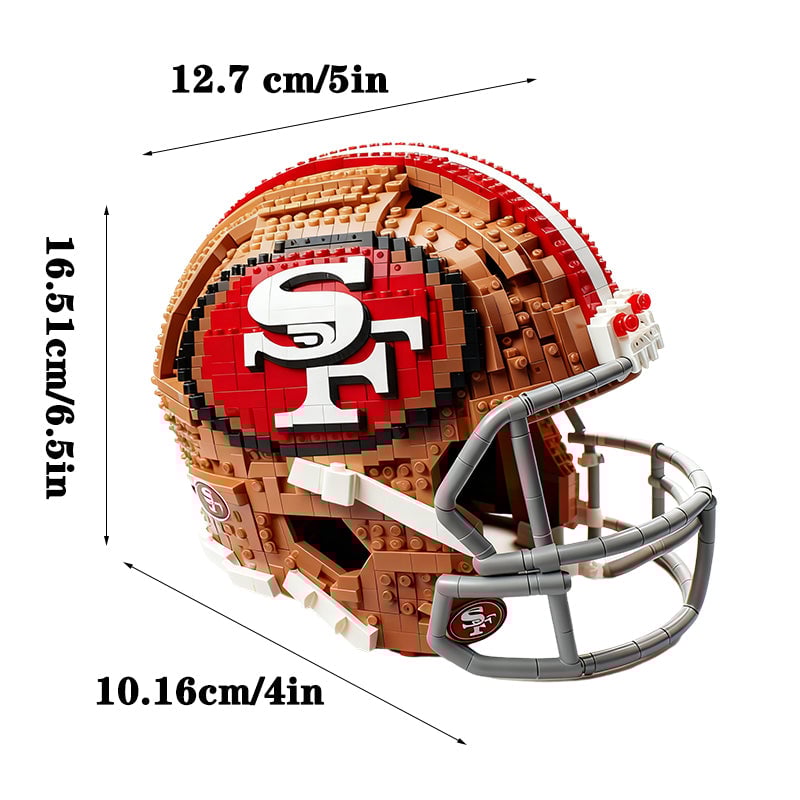 NFL Construction Helmet Building Blocks