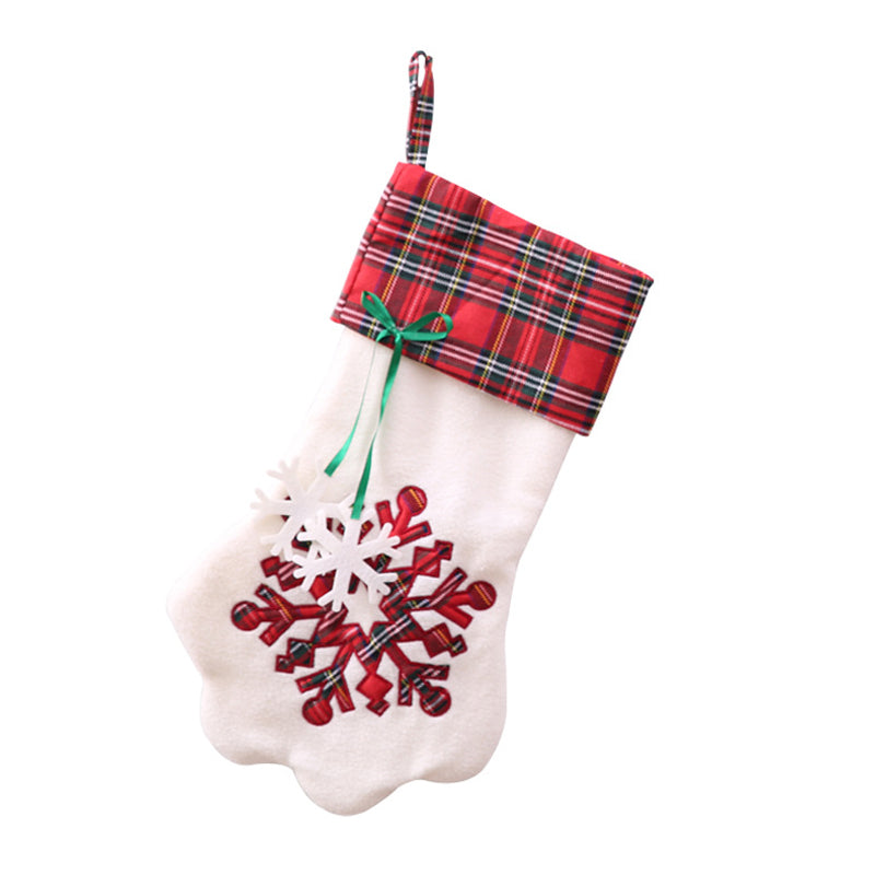 Paw-shaped Christmas Stockings