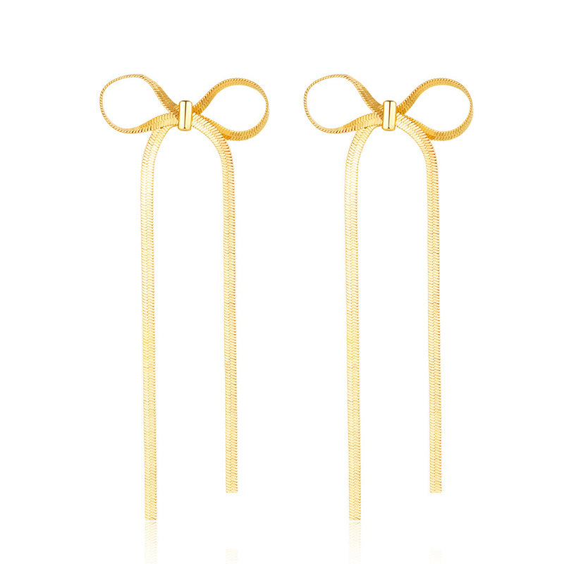 Bow Drop Dangle Earrings