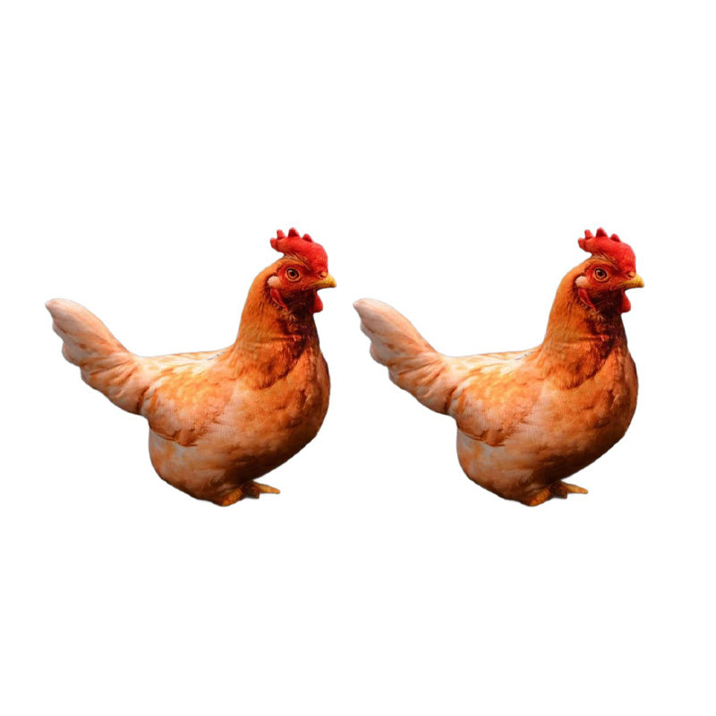 Chicken-Shaped Plush Pillow