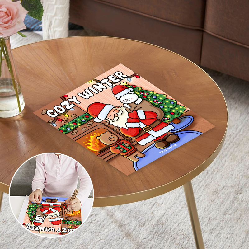 Cozy Winter - Santa Claus Colouring Book