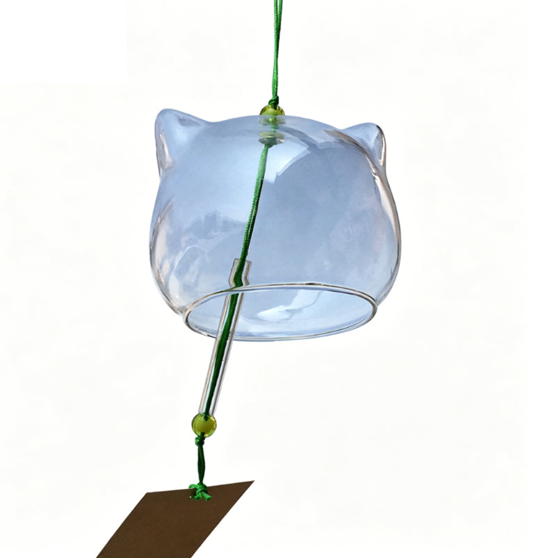 Whimsical Glass Doodle Wind Chimes Outdoor Decor