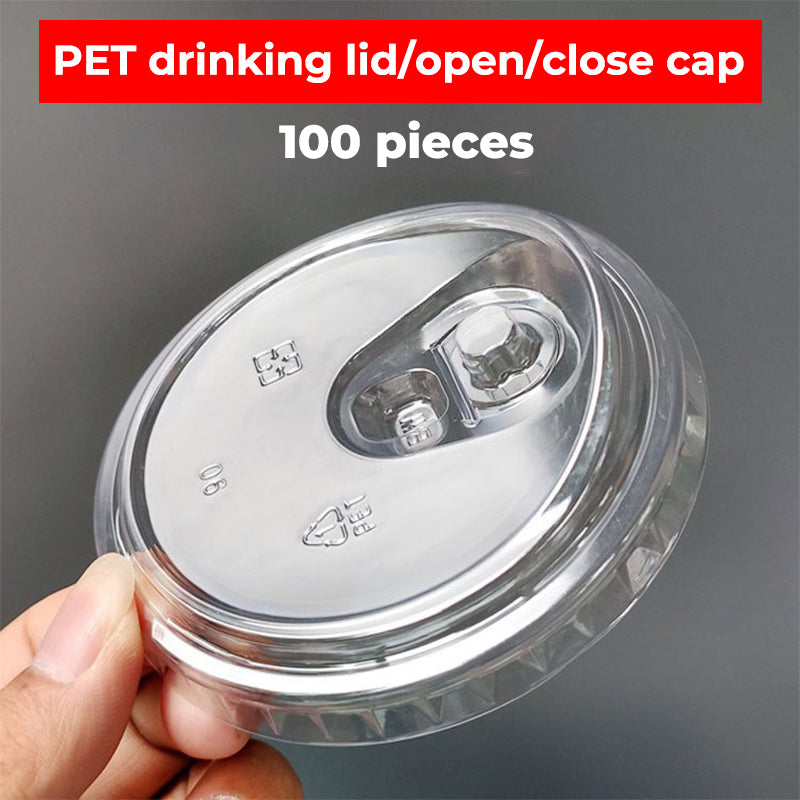 Clear Plastic Cups with Flat Lids