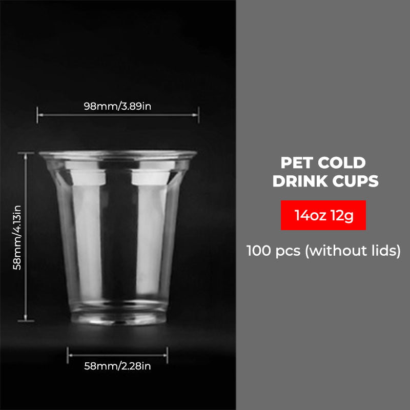 Clear Plastic Cups with Flat Lids