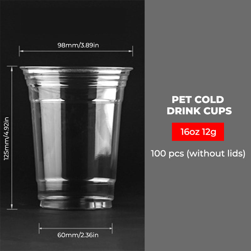 Clear Plastic Cups with Flat Lids
