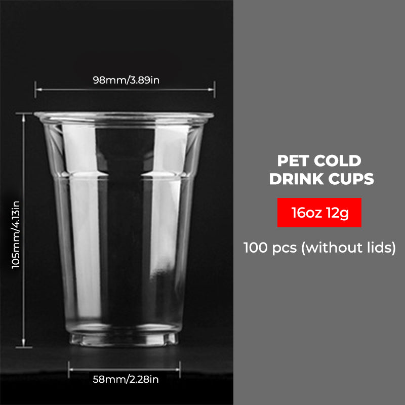 Clear Plastic Cups with Flat Lids