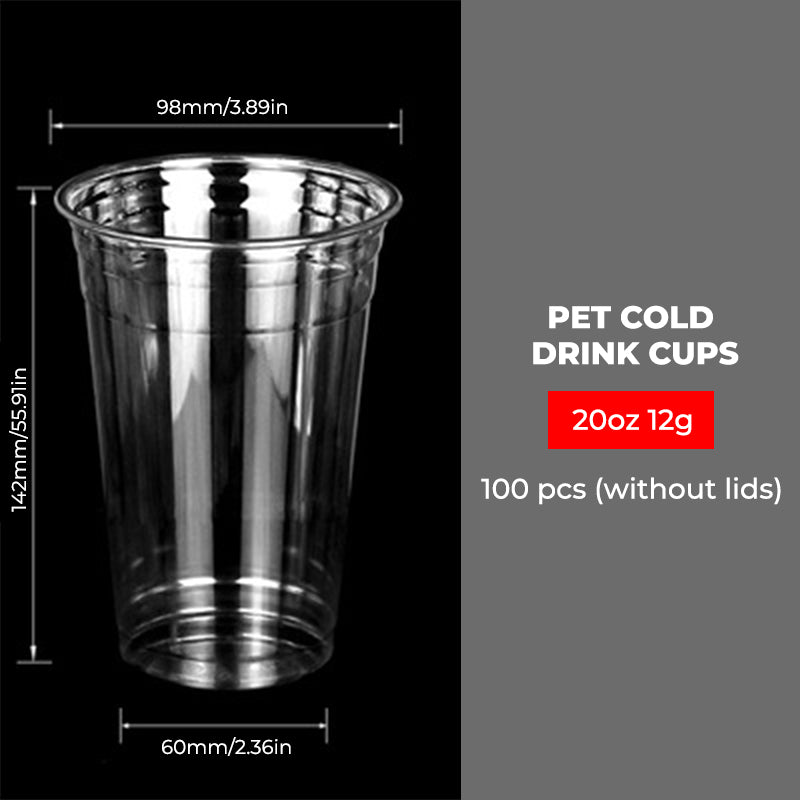 Clear Plastic Cups with Flat Lids