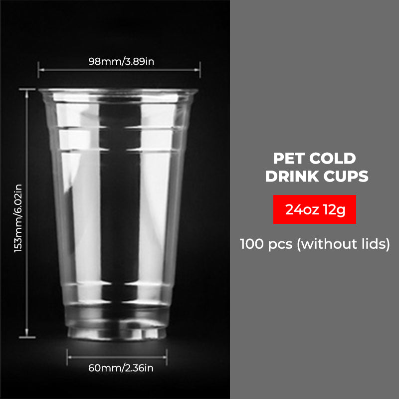 Clear Plastic Cups with Flat Lids