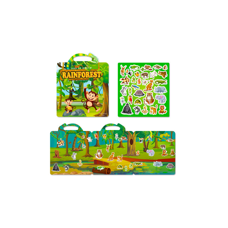 Toddler Waterproof Dinosaur Sticker Book