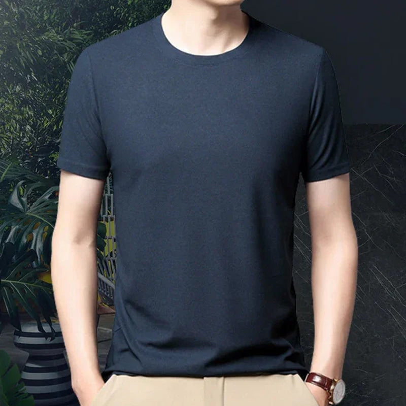 Waffle Woven Ice Silk Breathable T-Shirt