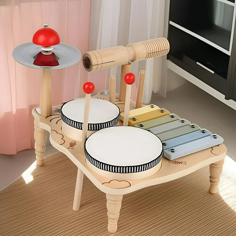 Children's wooden Orff music percussion instrument