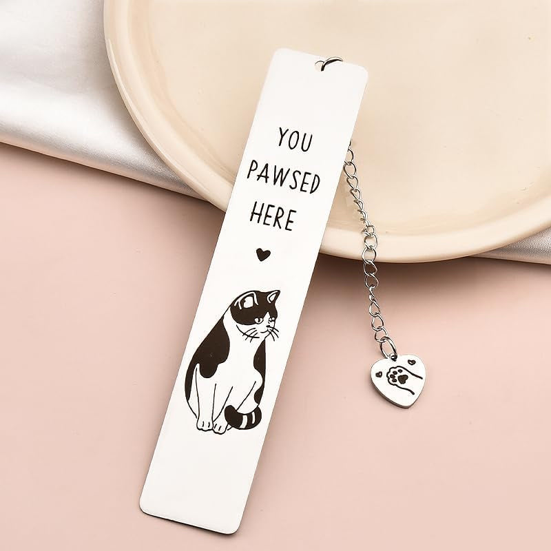 Stainless Steel Kitten Bookmark