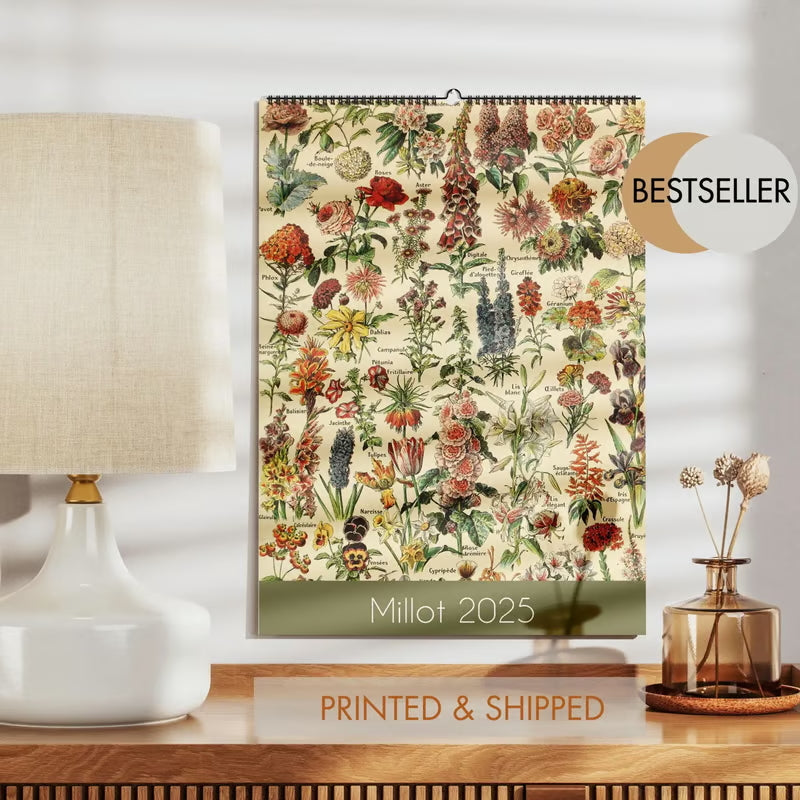 📅2025 CALENDAR FLORAL AND BOTANICAL