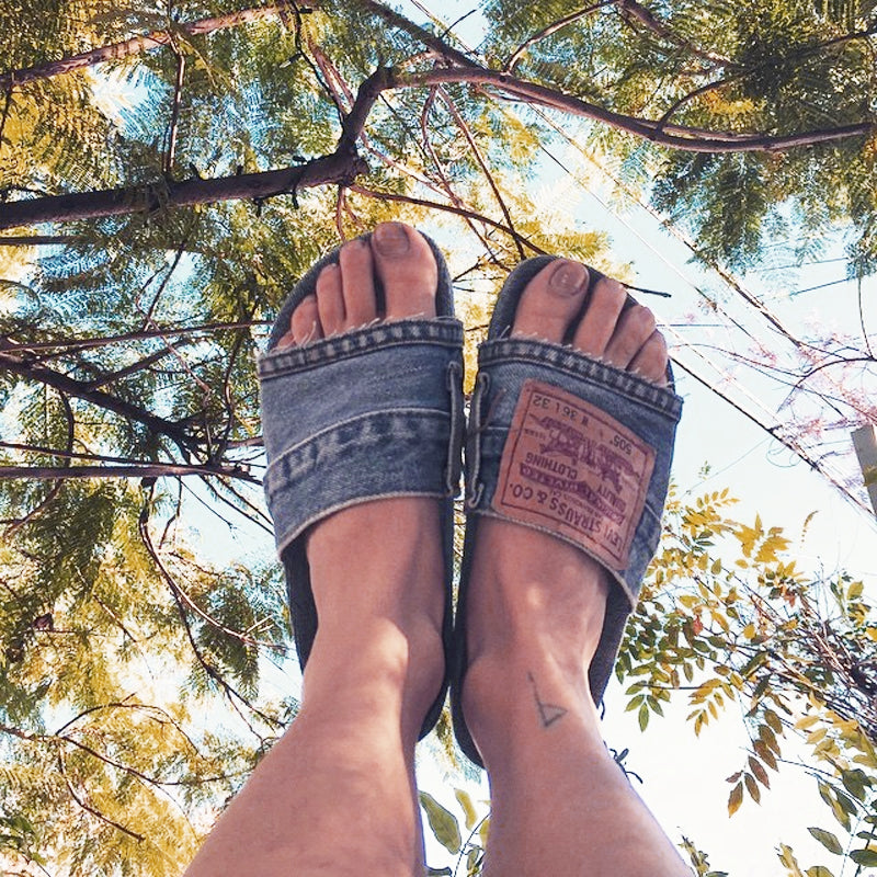 Women's Stylish Denim Slides