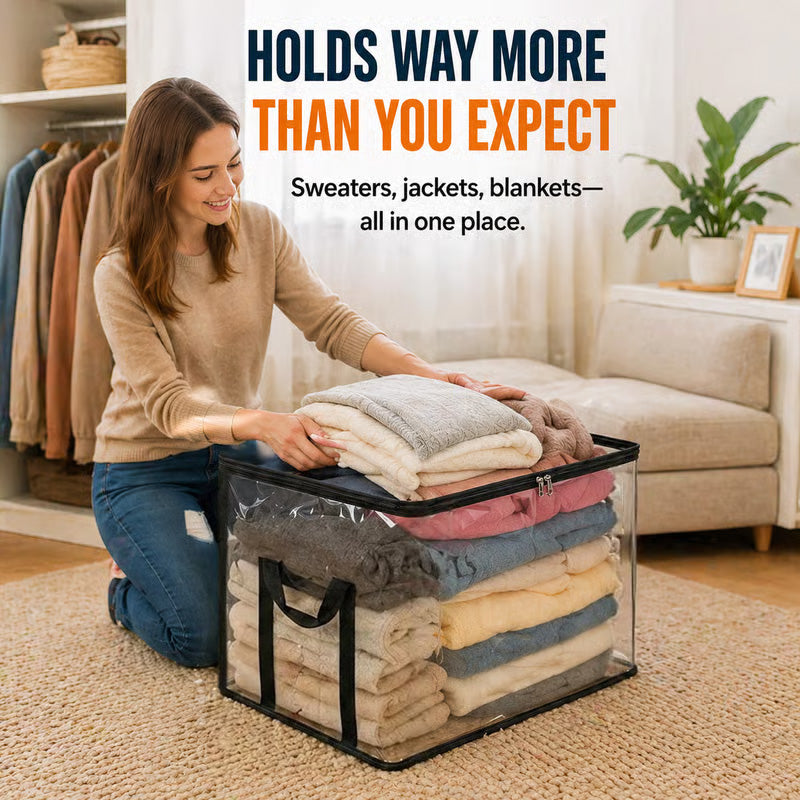 Transparent Thickened Large Capacity Storage Bag
