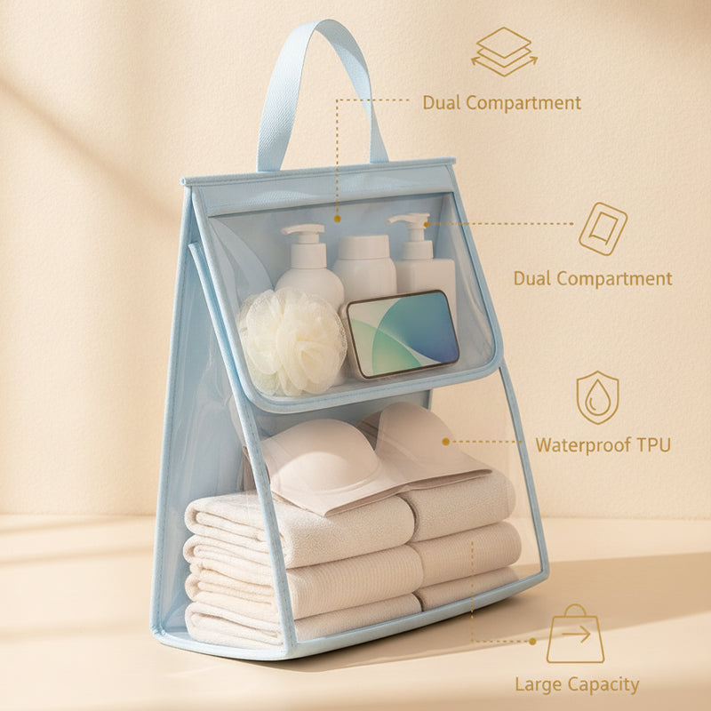 Waterproof bathroom garment bag
