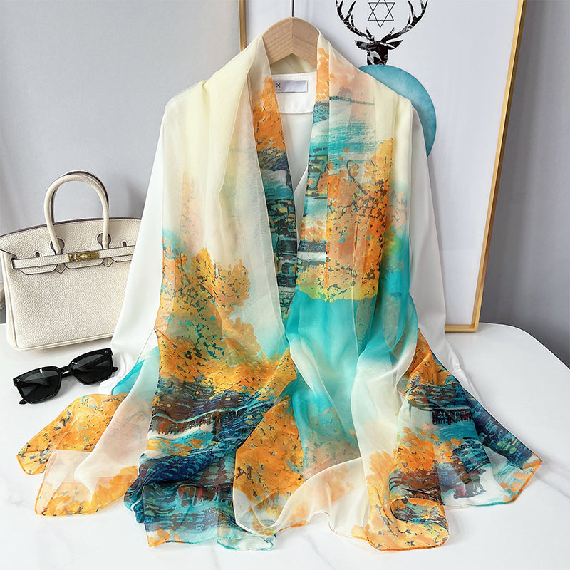 Soft Veil Clouds Late Summer Shawl