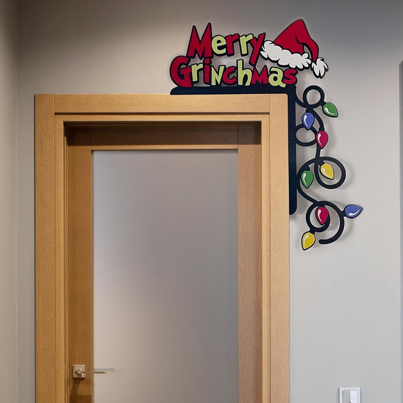 Christmas Grinch Decorative Door Frame