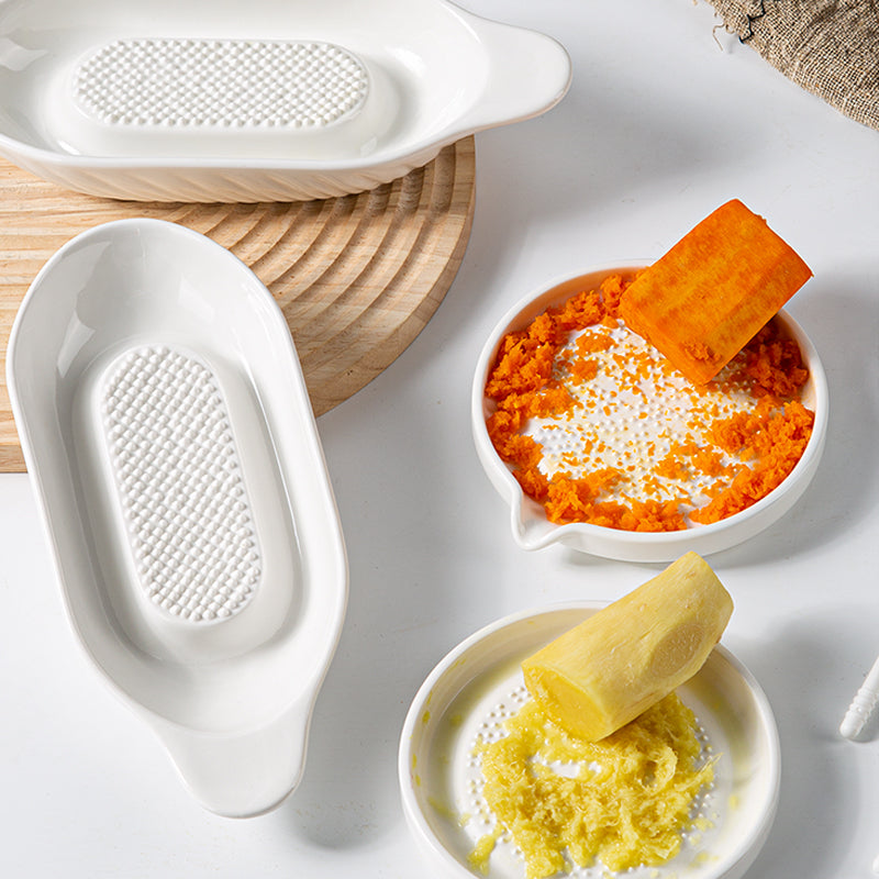 Ceramics Grater Plate with brush
