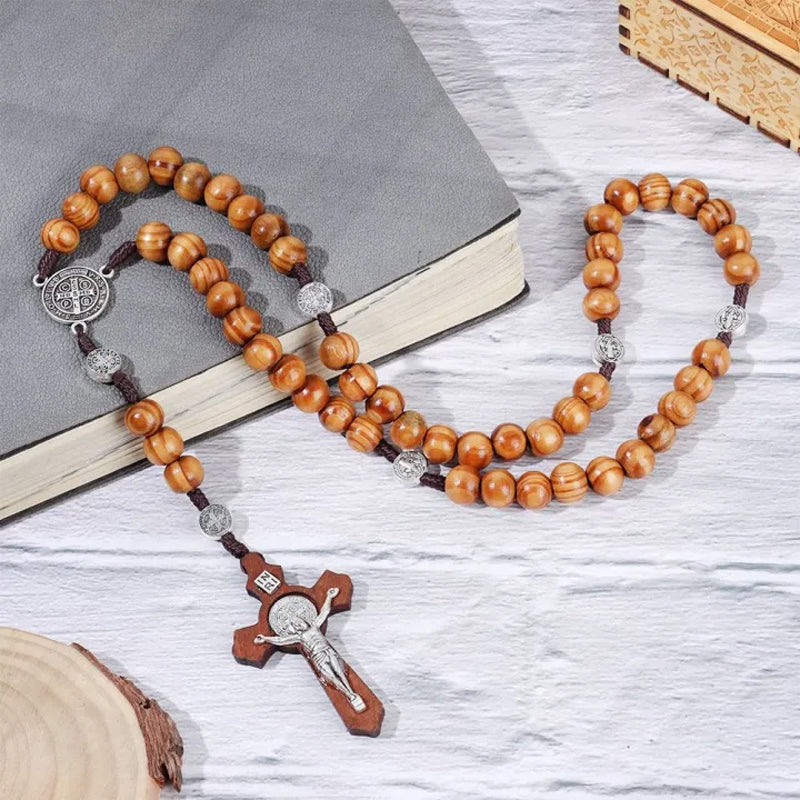 Cross Rosary Necklace