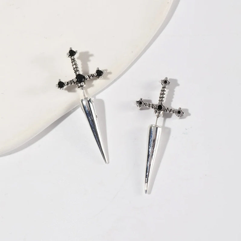 GOTHIC SWORD EARRINGS