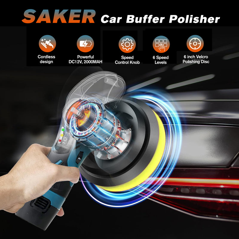 Cordless Car Buffer Polisher