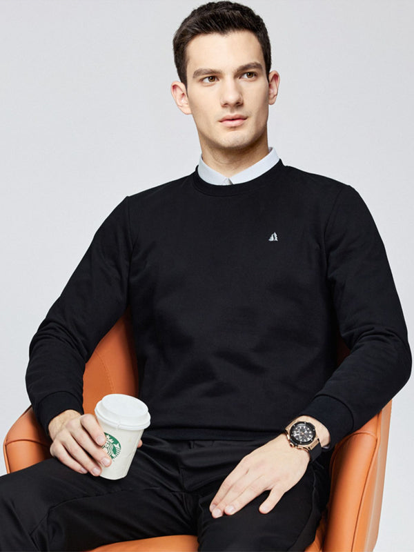Solid Color Casual Pullover Top