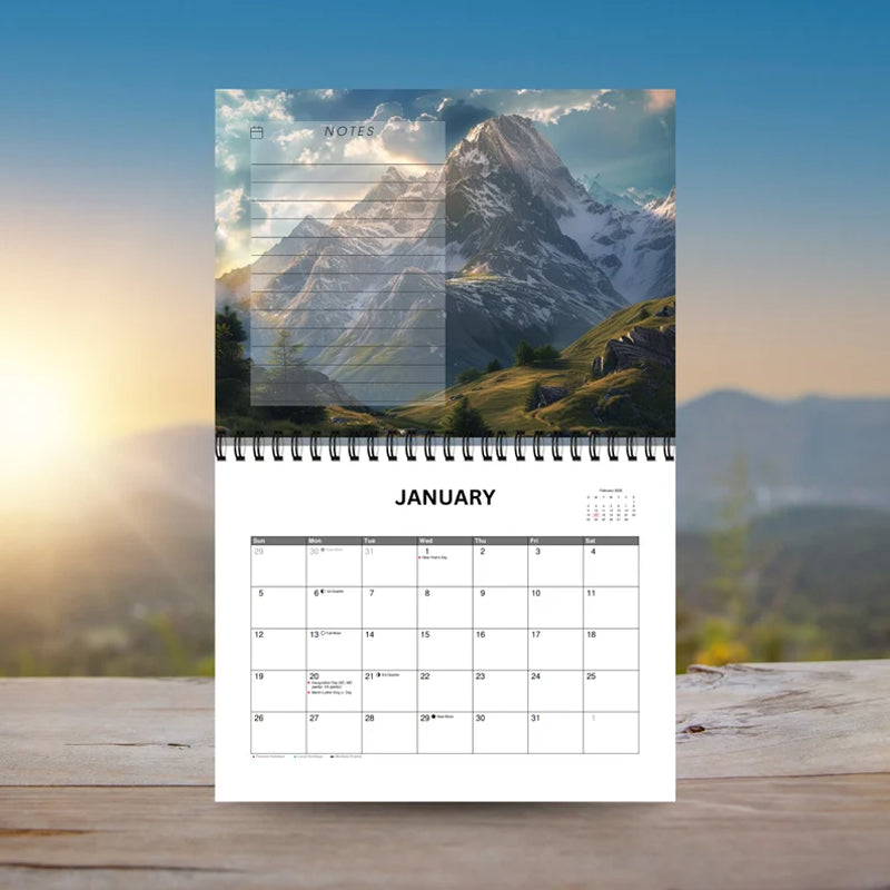 2025 Mountain Peeks Calendar