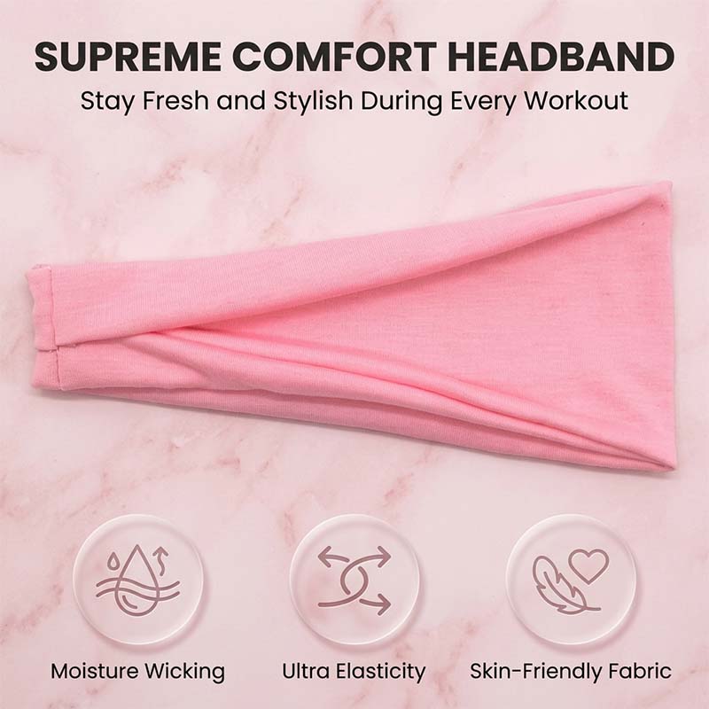 Sweat-Wicking Headband for Fitness & Yoga