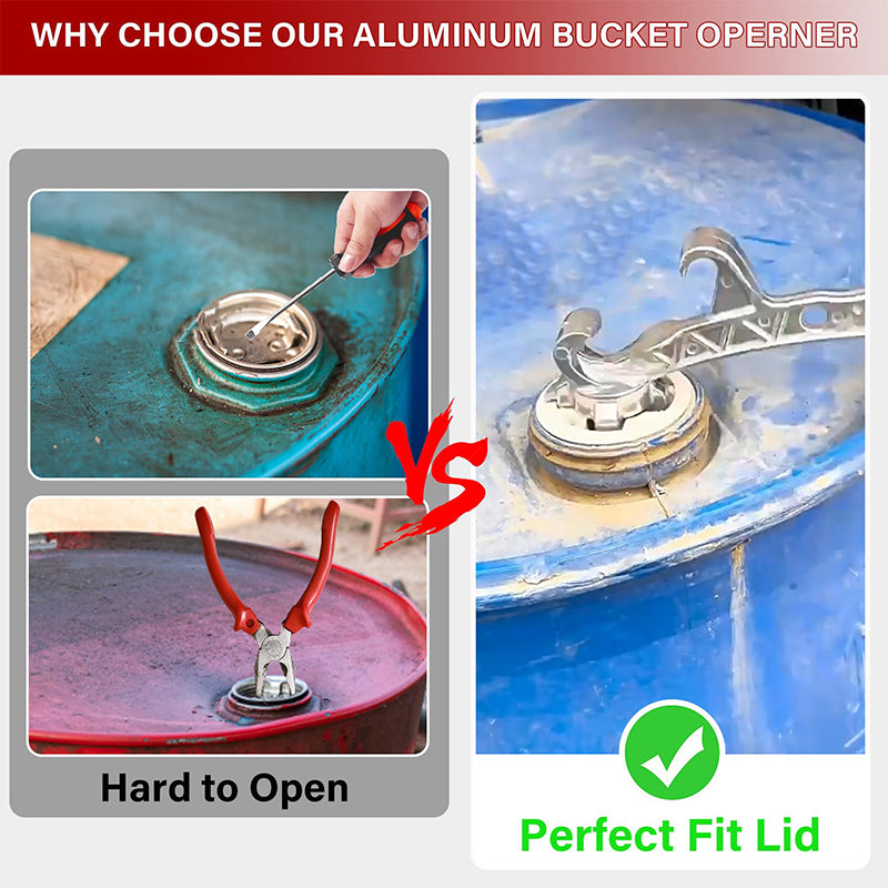 Multifunction Aluminum Bucket Opener