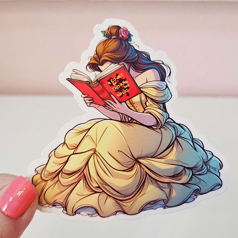 Princess Book Reading Sticker